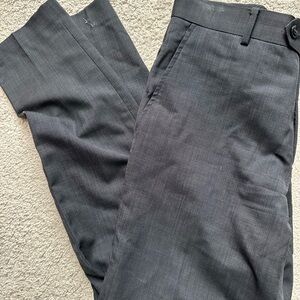 Bar III Charcoal Slim Fit Wool Pants